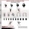 Service Caster 3 Inch 316SS Hard Rubber Wheel Swivel 12mm Threaded Stem Caster Set Brake SCC-SS316TS20S314-HRS-TLB-M1215-4 - alternate 4